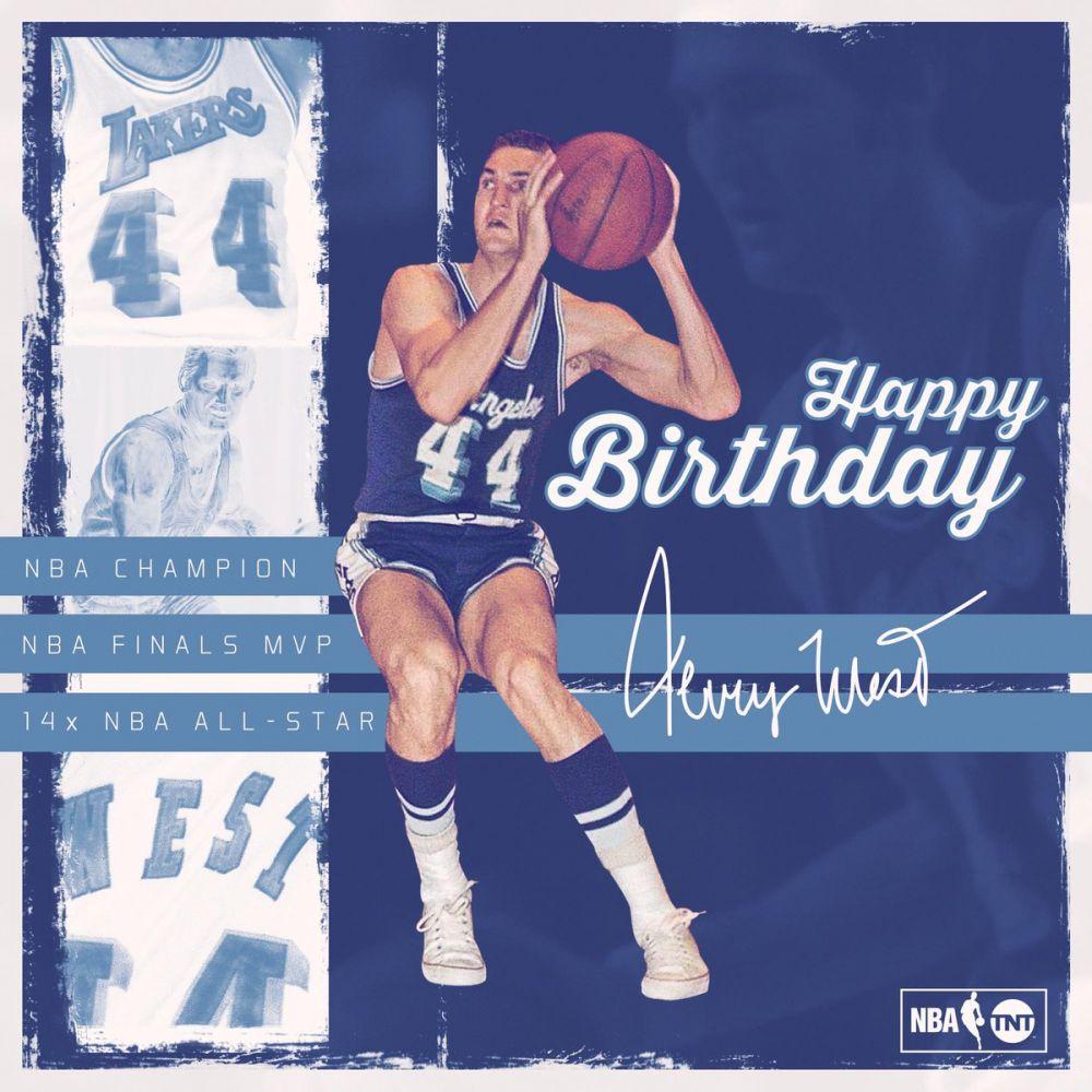NBA官方祝福杰里-韦斯特79岁生日快乐