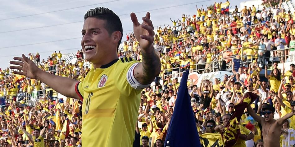 哥媒:J罗并列哥伦比亚国家队第三射手_足球_东