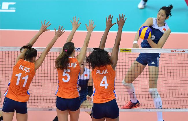 女排大奖赛总决赛中国3-2逆转荷兰 朱婷扮演救