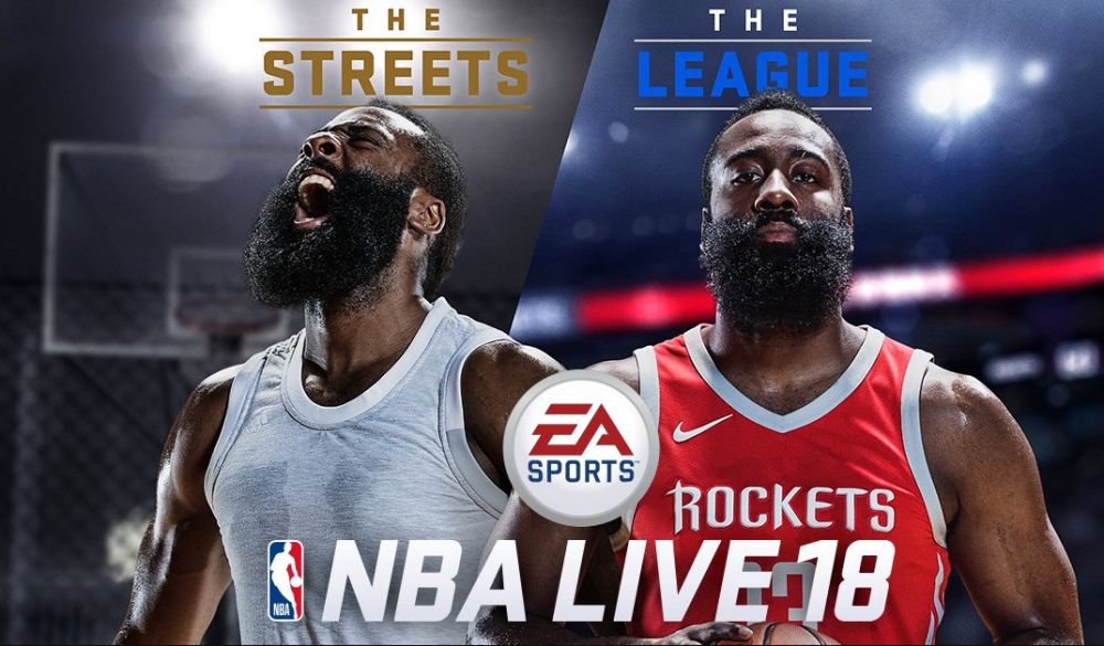 游戏公司宣布哈登为《NBA Live 18》封面人物