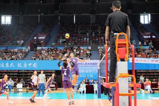 天津全运会排球赛引入鹰眼系统 17个摄像头捕