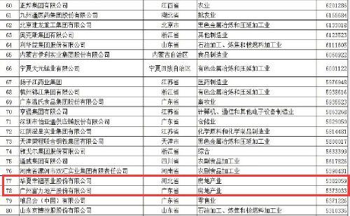 中国民营企业排名:苏宁高居第二,恒大第十二_