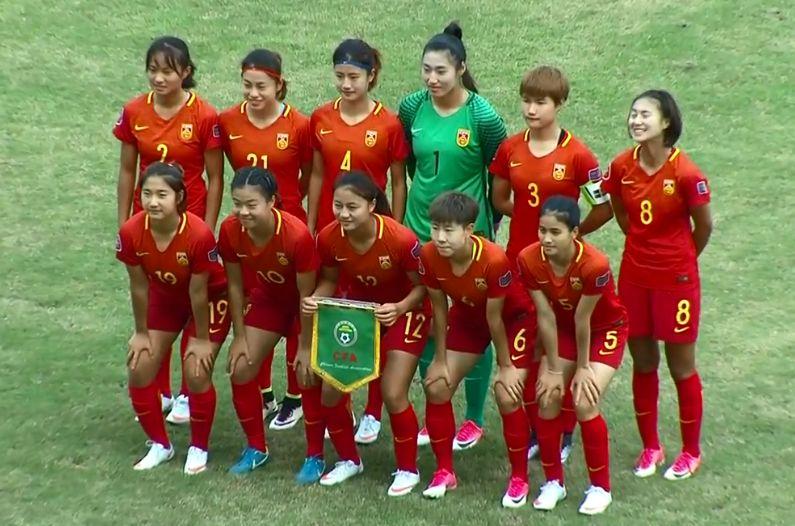 刘靖破门 U19中国女足2-0泰国