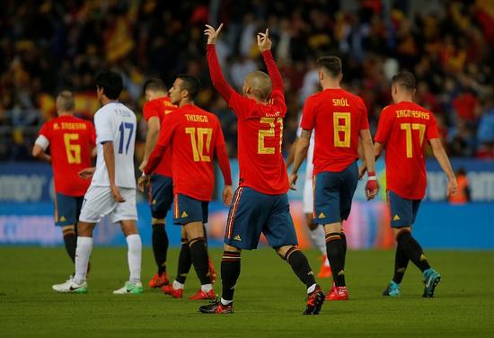 友谊赛-席尔瓦梅开二度小白远射 西班牙5-0哥斯