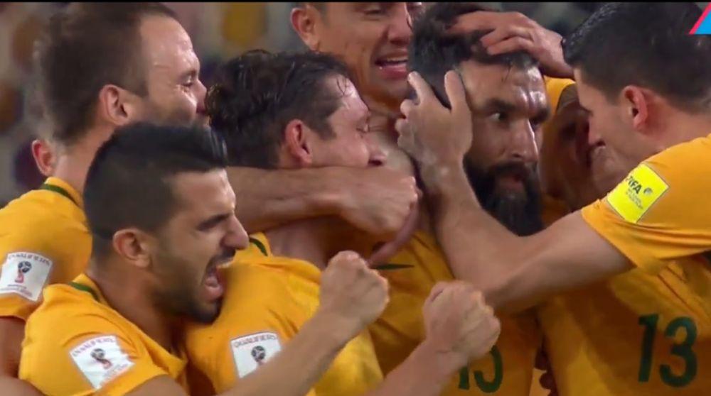 世预赛-耶迪纳克戴帽 澳大利亚3-1胜进军世界杯