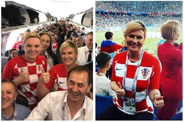 克罗地亚女总统在世界杯真火了，她的爱女也被媒体曝光跟着火了！