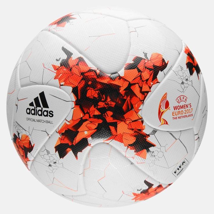 阿迪达斯发布2017女足欧洲杯用球:橙黑配色_