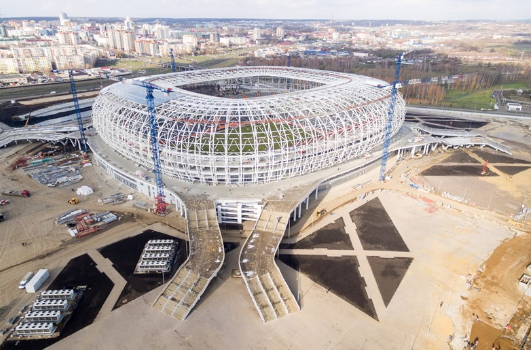 FIFA官方:俄罗斯世界杯 场馆进度更新_足球_东